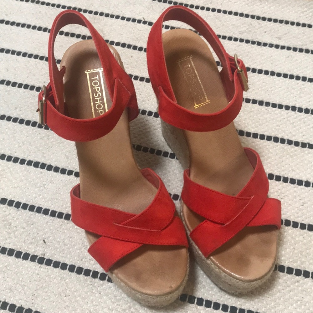 Topshop Platform Espadrille Wedges
